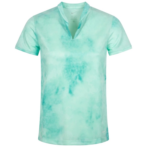 Nike Womens Dri-Fit Victory Printed Polo Mint Foam/Barely Green - Picture 2 of 5